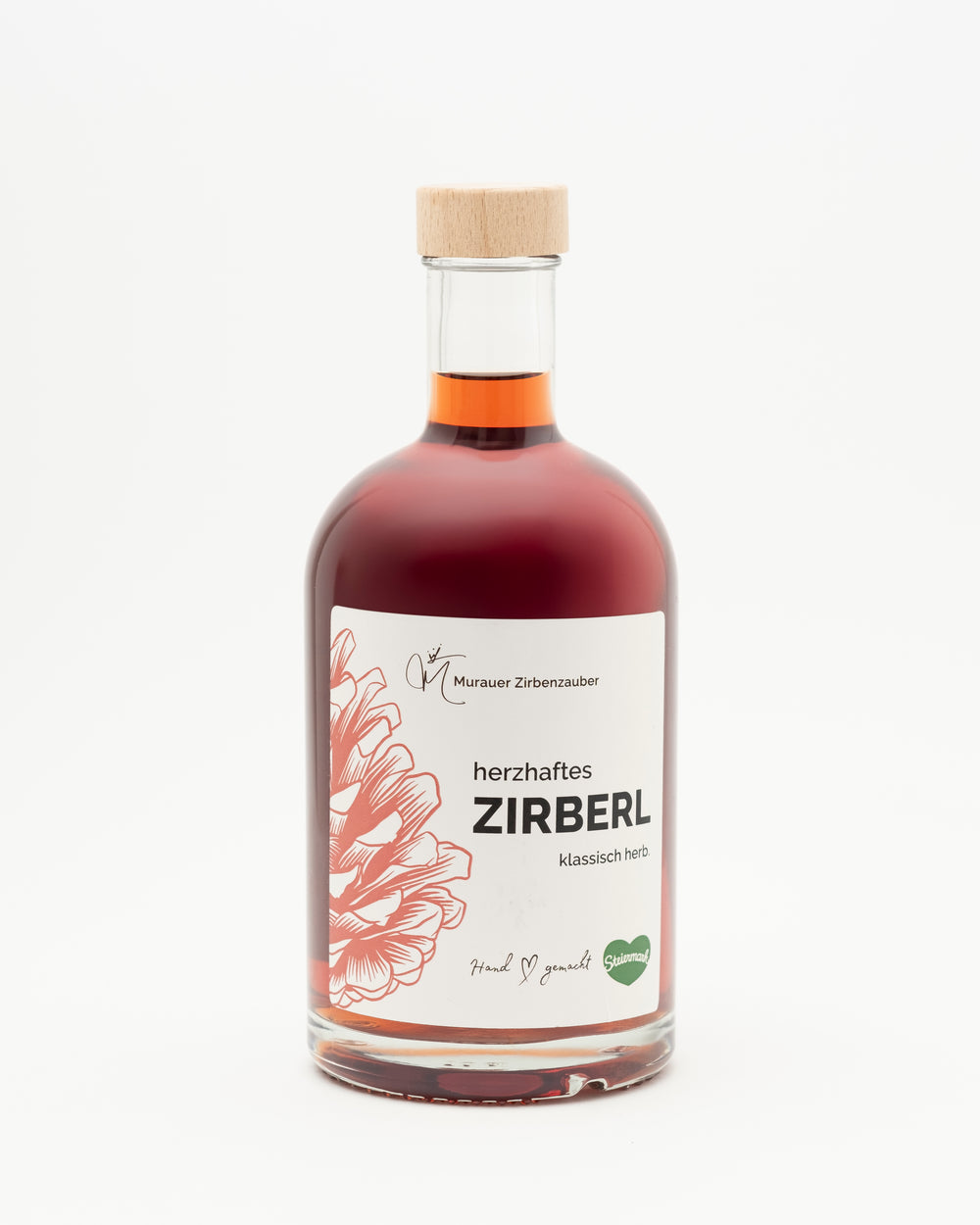 Zirbenschnaps in Glasflasche, 700ml